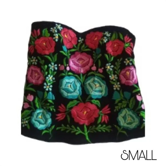Mexican Embroidered Handmade Corset - Picture 10 of 15